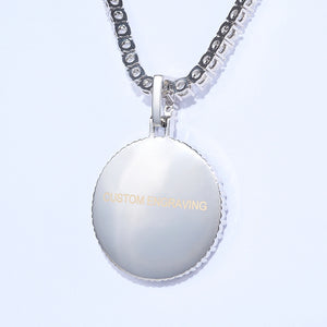 3D Mini Circle Custom Picture Photo Pendant Personalized Memory Jewelry RDRIP JEWELRY