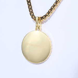 3D Mini Circle Custom Picture Photo Pendant Personalized Memory Jewelry RDRIP JEWELRY