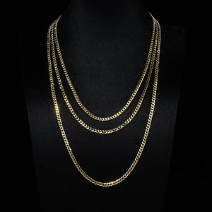 4mm Titanium Stainless Steel Cuban Chain RDRIP JEWELRY