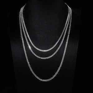 4mm Titanium Stainless Steel Cuban Chain RDRIP JEWELRY