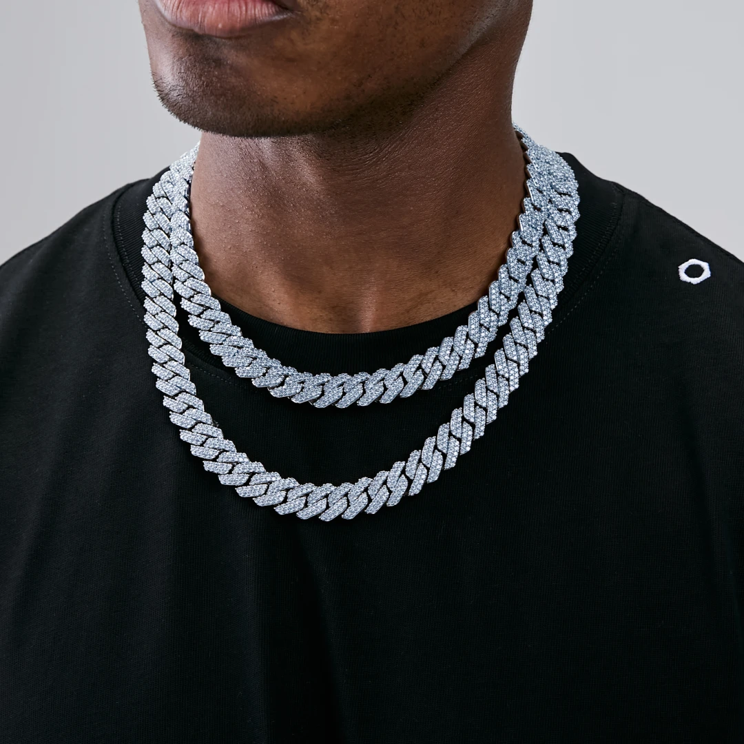 14MM 2-ROW ICED OUT PRONG CUBAN CHAIN RDRIP JEWELRY