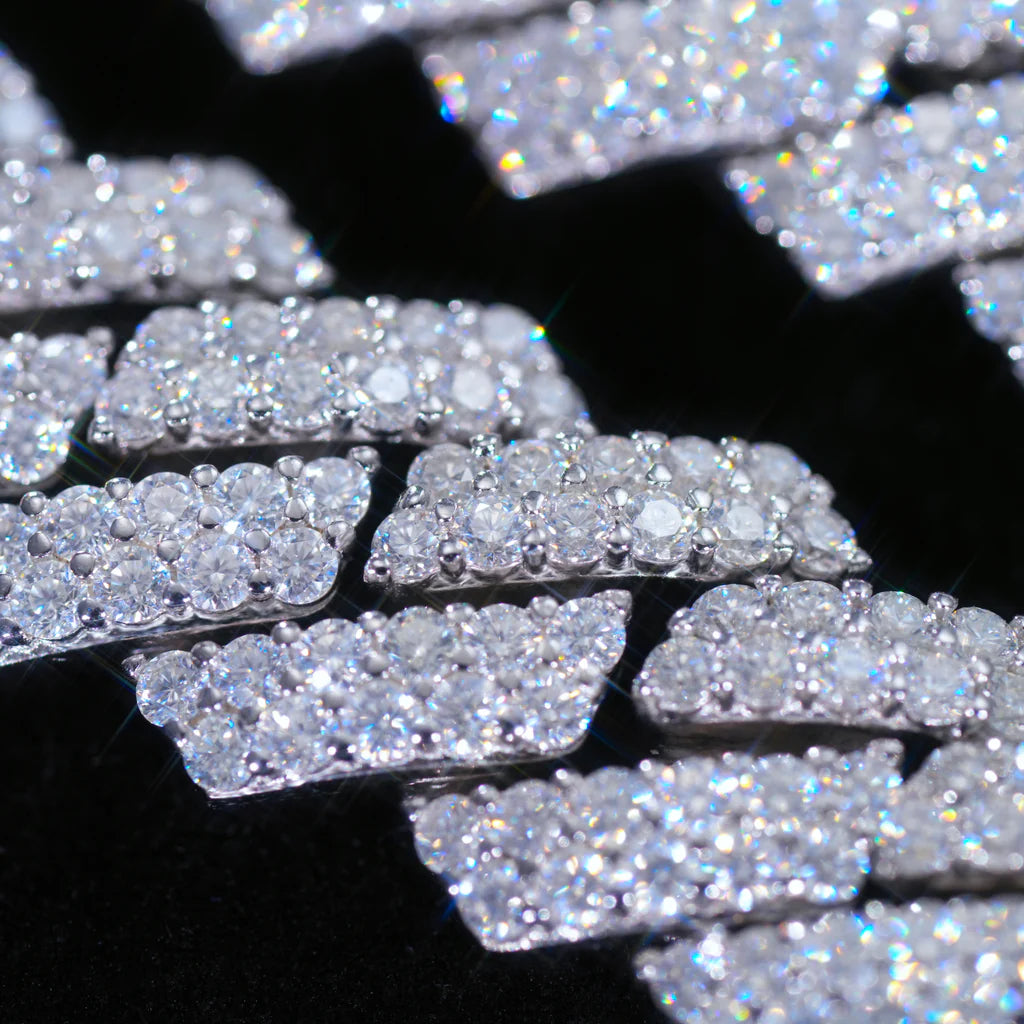 14MM 2-ROW ICED OUT PRONG CUBAN CHAIN RDRIP JEWELRY