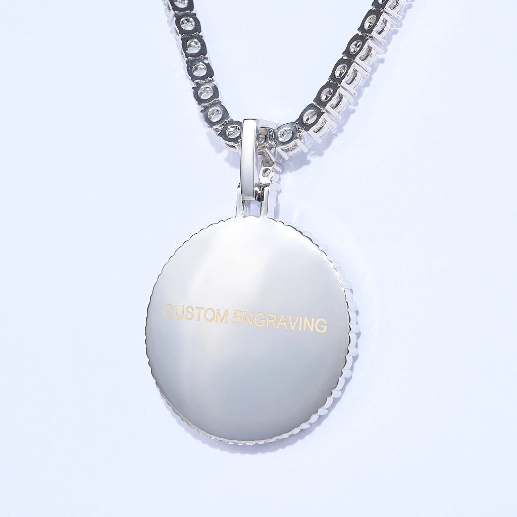 3D Mini Circle Custom Picture Photo Pendant Personalized Memory Jewelry RDRIP JEWELRY