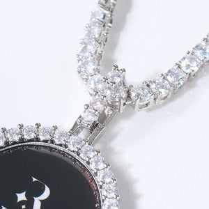 3D Mini Circle Custom Picture Photo Pendant Personalized Memory Jewelry RDRIP JEWELRY