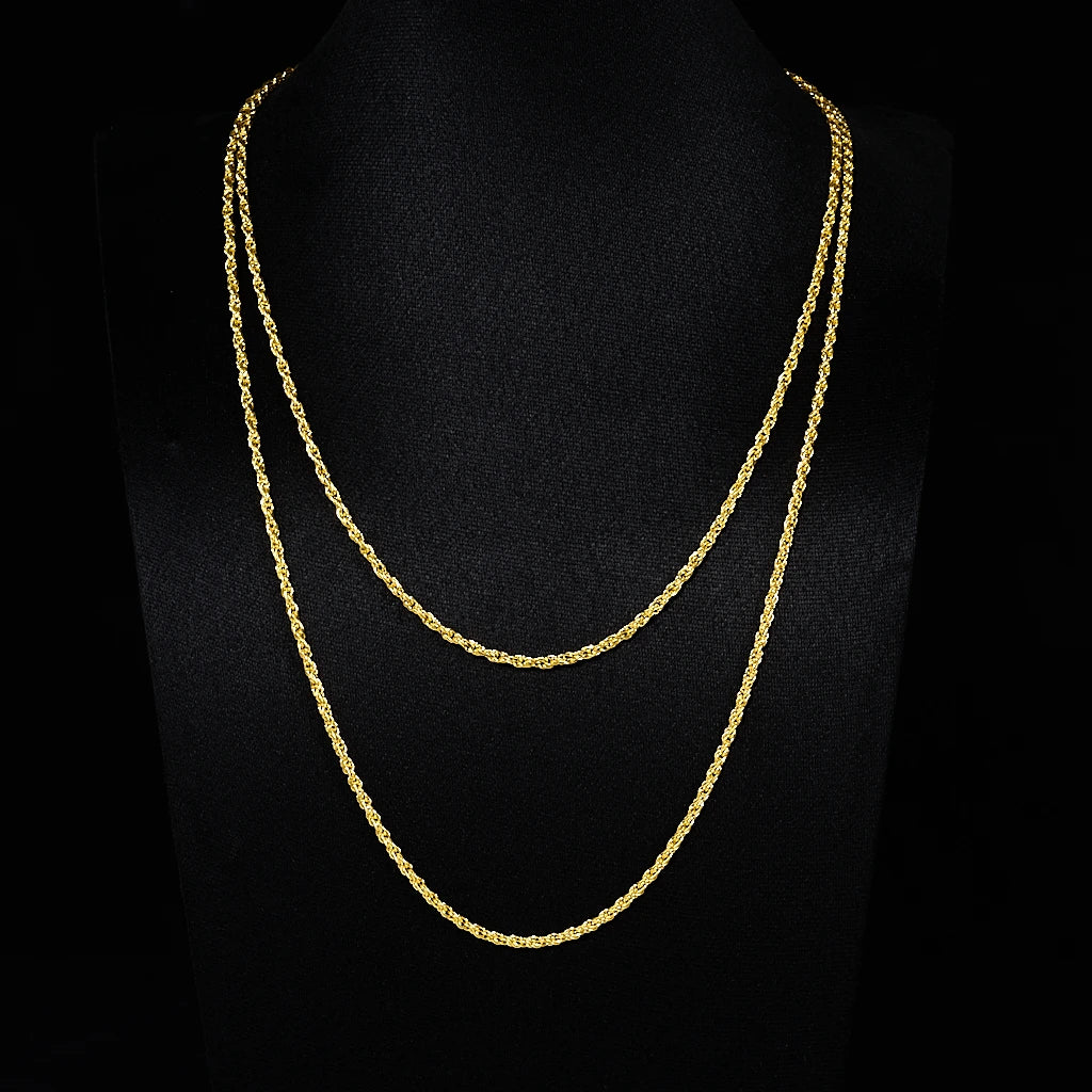  3MM Rope Chain in Gold RDRIP JEWELRY 02