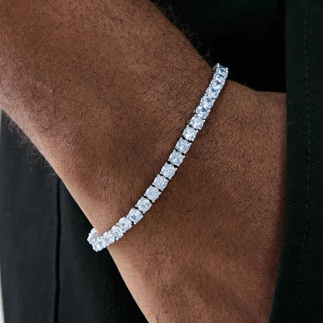 4MM 18K Gold Sparkle Tennis Bracelet RDRIP JEWELRY 01