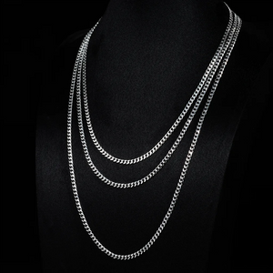 4mm Titanium Stainless Steel Cuban Chain  RDRIP JEWELRY 
