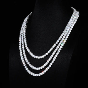 5MM Iced Out Bling 18K Gold‑Plated Tennis Chain in WhiteGold RDRIP JEWELRY 05