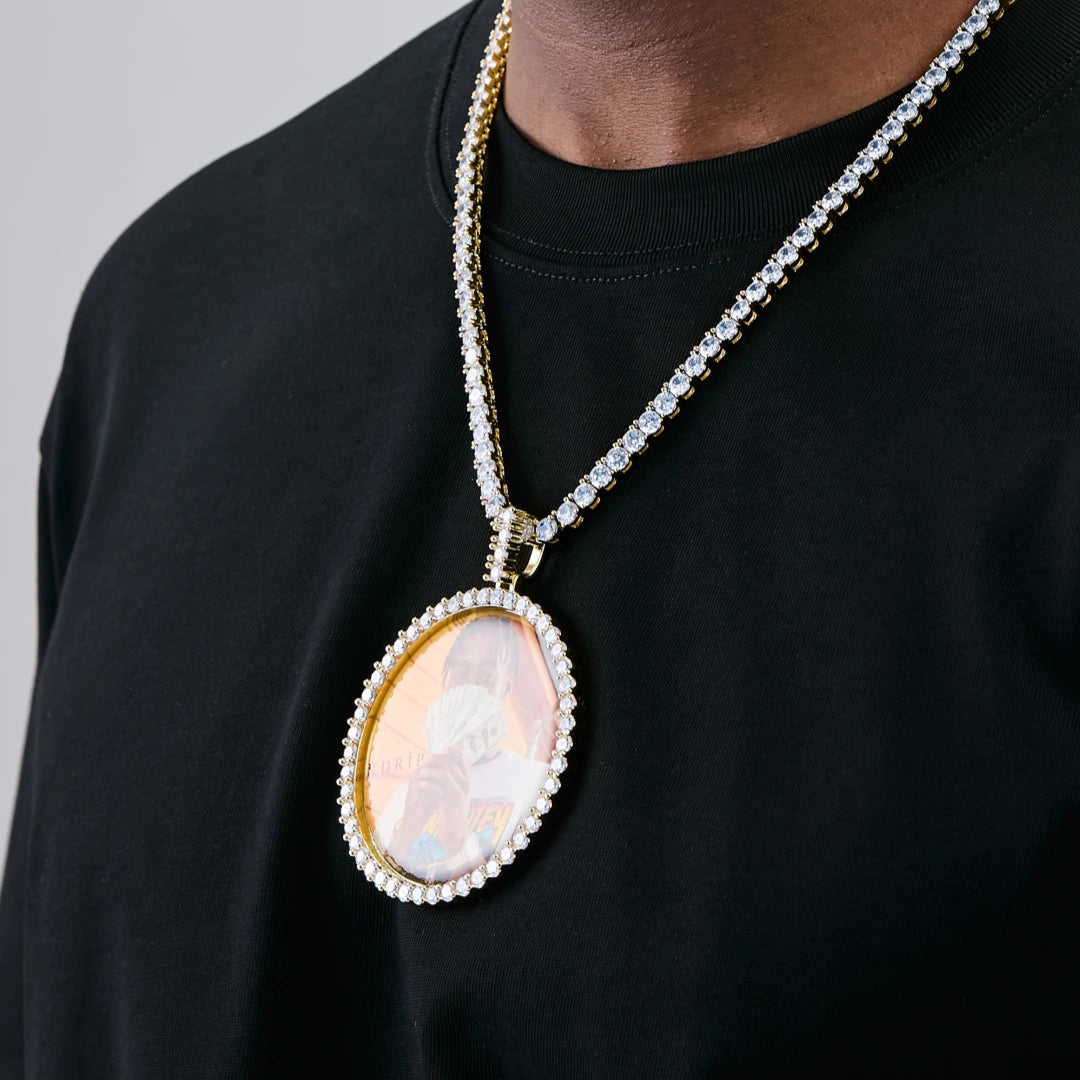 LARGE 3D CIRCLE CUSTOM PICTURE PENDANT RDRIP JEWELRY 03