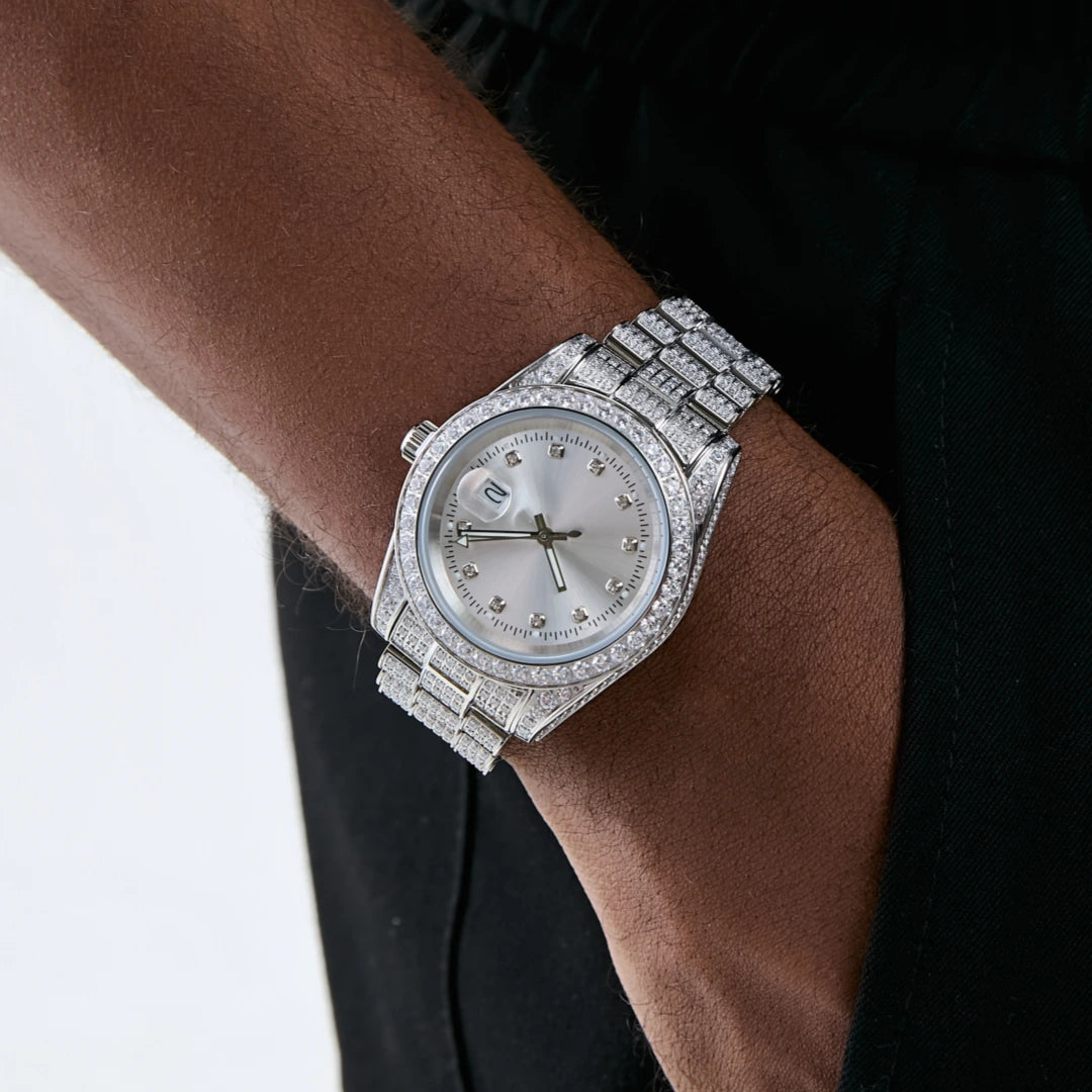 RDRIP Iced Watch Dial in WhiteGold RDRIP JEWELRY 01